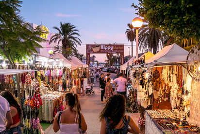 Mercado de hippie Ibiza 