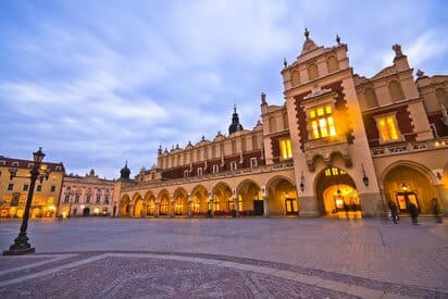 Plaza de principal mercado Cracovia