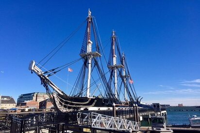 USS Constitution and Bunker Hill boston