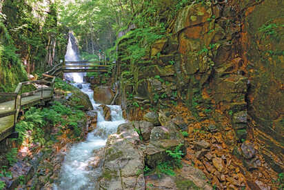 The-Flume-Gorge-New-Hampshire - Lowest Flight Fares The Flume Gorge