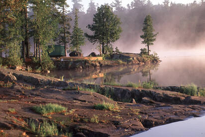 Área de canoas de Boundary Waters