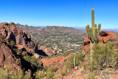 La montaña camelback Phoenix