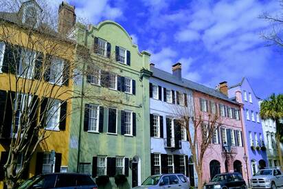 Rainbow Row Charleston 