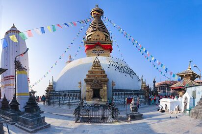 Swayambhunath Temple Kathmandu - Lowest Flight Fares Swayambhunath Temple Kathmandu