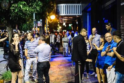 Canal-side nightlife