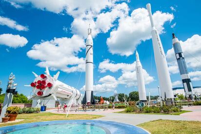 Complejo para visitantes del Centro Espacial Kennedy Orlando 