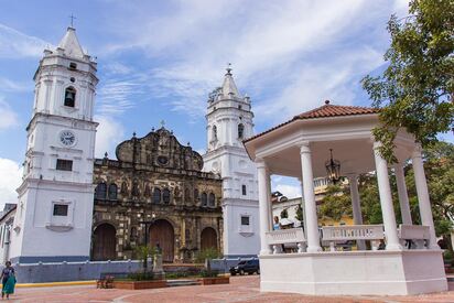 Plaza de la Independencia y Catedral Metropolitana Panamá City 
