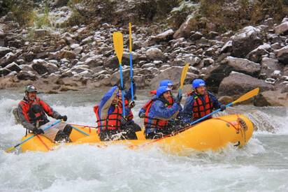 Rafting en el río Mendoza